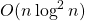 O(n\log^2{n})